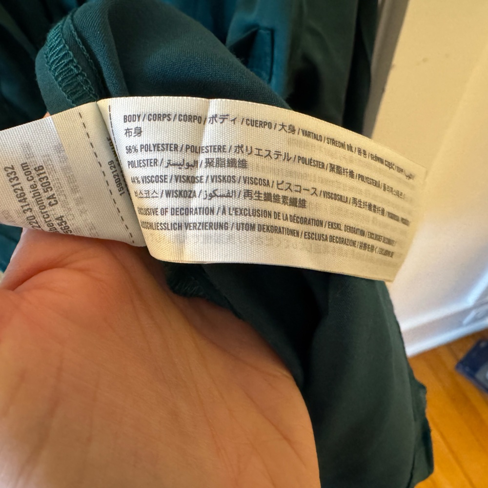 Abercrombie and Fitch satin shirt dress - Picture 2 of 16